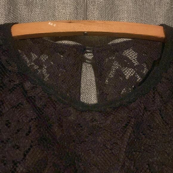 GUNNE SAX by JESSICA MCCLINTOCK Vintage Black Lace Dress Size Small - Picture 9 of 13